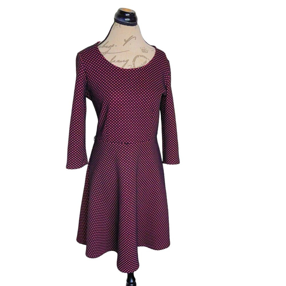 Ny Collection Dress Size Medium Polka Dots Rockabilly Pin up Retro Workwear